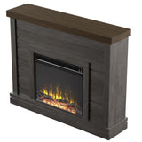 47.38 in. Wall Mantel Electric Fireplace in Weathered Gray - Super Arbor