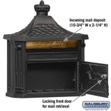 4400 Series Black Victorian Mailbox - Super Arbor