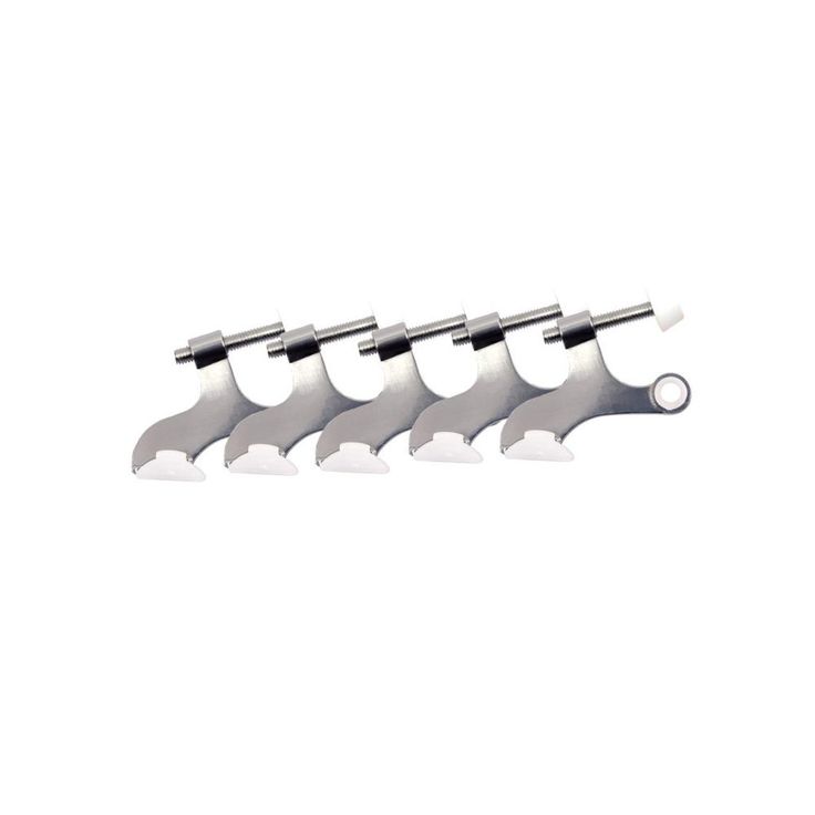 Satin Nickel Hinge Pin Door Stop for Hollow Core Doors Value Pack (5 per Pack)