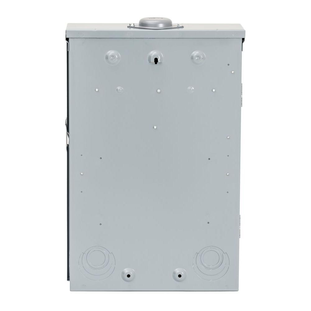 Homeline 100 Amp 20-Space 40-Circuit Outdoor Main Breaker Plug-On Neutral Load Center - Super Arbor