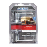 Schlage Elan Satin Chrome Keyed Entry Lever Lockset, ANSI Grade 2, 1-3/4 in Door Thickness