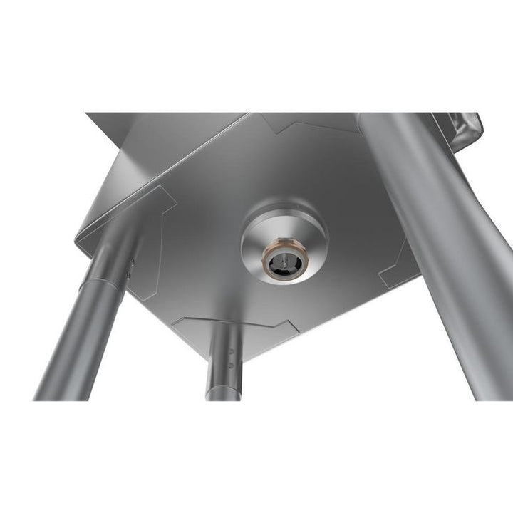 Freestanding Stainless Steel 25 in. 2-Hole Single Bowl Commercial Kitchen Sink