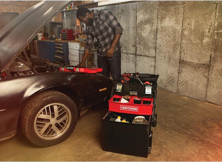 CRAFTSMAN 22-in 1-Drawer Black Metal Wheels Lockable Tool Box