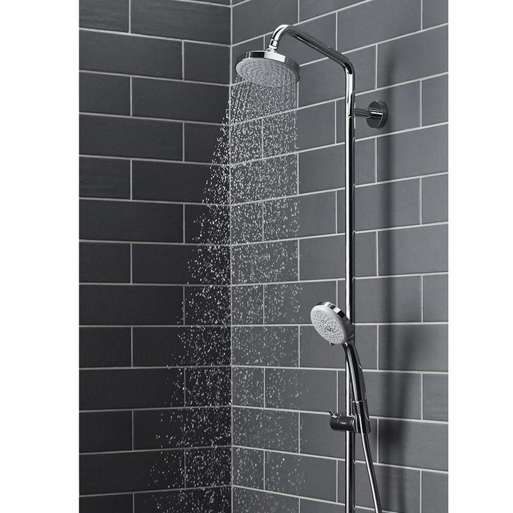 4-spray 5.375 in. Dual Shower Head and Handheld Shower Head in Chrome