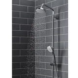 4-spray 5.375 in. Dual Shower Head and Handheld Shower Head in Chrome