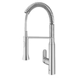 K7 Medium Semi-Pro Single-Handle Pull-Down Sprayer Standard Kitchen Faucet in SuperSteel Infinity