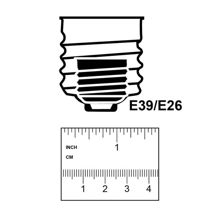 300-Watt Equivalent Daylight Quad Tube E26 Base with Mogul Adapter CFL Light Bulb (6500K) (6-Pack)