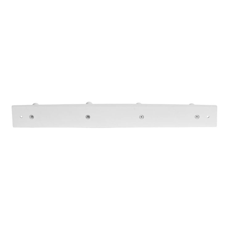 15.5 in. L Decorative White 4-Peg Wall Mount Wood Rack