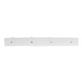 15.5 in. L Decorative White 4-Peg Wall Mount Wood Rack