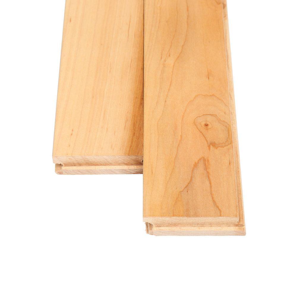Bruce Natural Maple 3/4 in. Thick x 2-1/4 in. Wide x Varying Length Solid Hardwood Flooring (20 sq. ft. / case) - Super Arbor