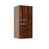 12 in. W x 27-1/2 in. H x 12 in. D Bathroom Linen Storage Cabinet in Walnut - Super Arbor