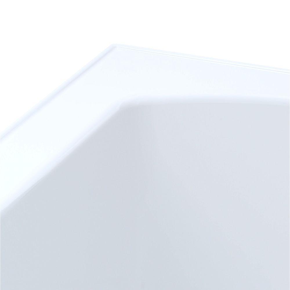 Lawson 5 ft. Rectangular Drop-in Reversible Drain Soaking Tub in White - Super Arbor