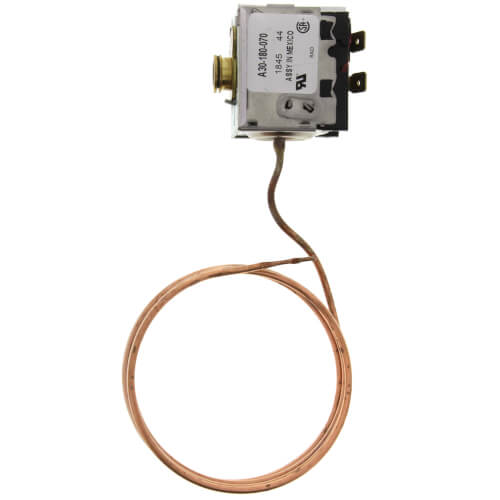 Ranco A30-180 temperature controller - side view (Temperature Range: 4° to 38°F; Differential: 13°F)