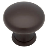 Classic 1-1/4 in. (32mm) Matte Black Hollow Round Cabinet Knob - Super Arbor