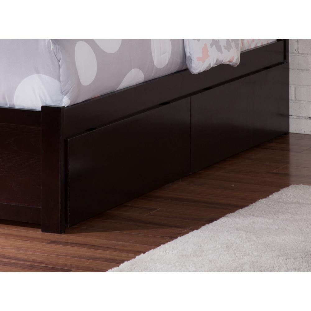 Urban Queen-King Espresso Bed Drawers - Super Arbor