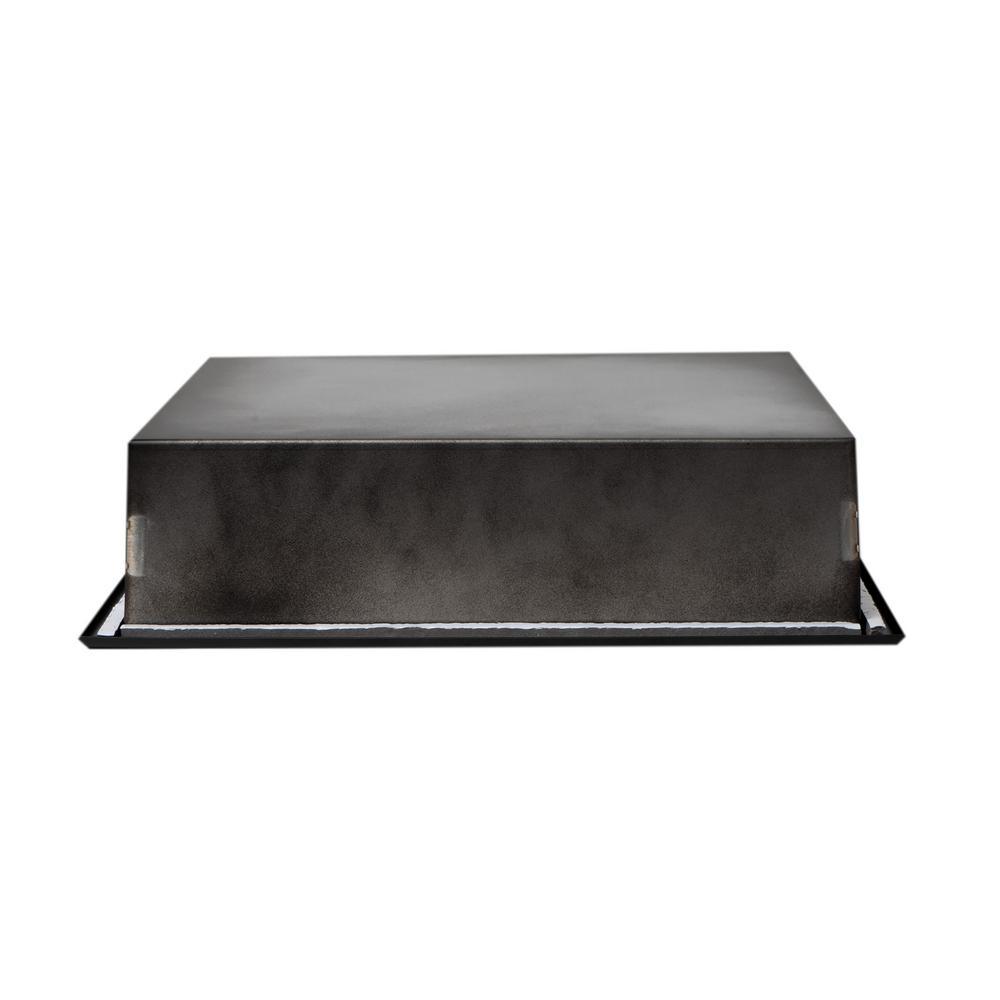 Matte Black 16 in. x 16 in. Stainless Steel Niche - Super Arbor