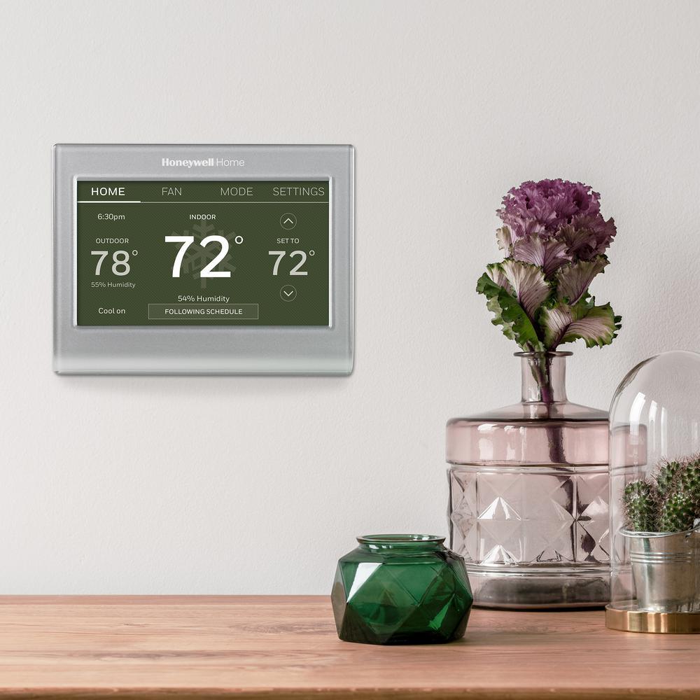Wi-Fi Smart Color 7-Day Programmable Smart Thermostat with Color-Changing Touchscreen Display - Super Arbor