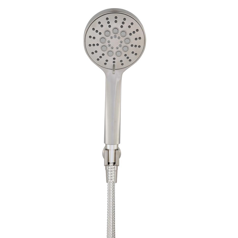 Modern 6-Spray 4.5 in. Single Wall Mount Handheld Adjustable Shower Head in Brushed Nickel - Super Arbor