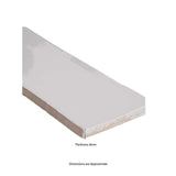 MSI White Crafted 3 in. x 12 in. Glossy Ceramic White Subway Tile (13 sq. ft. / case)