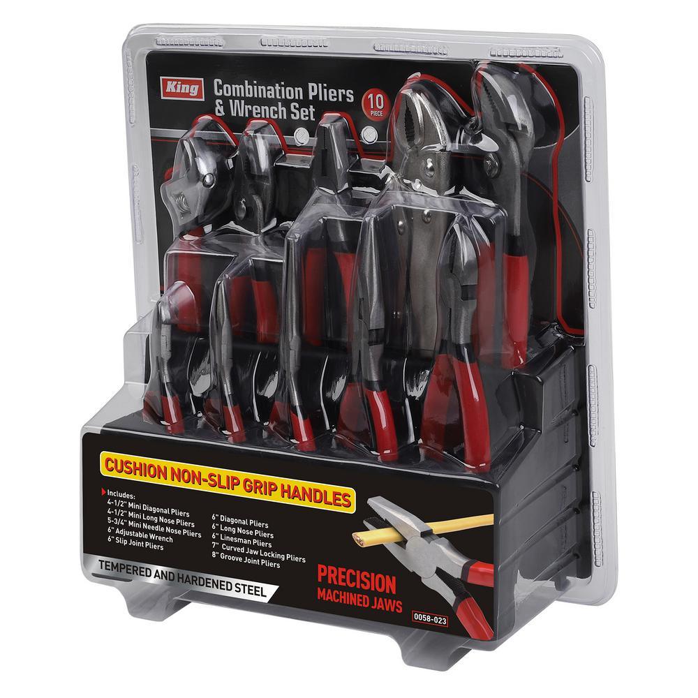 Combination Pliers and Wrench Set (10-Piece Set) - Super Arbor