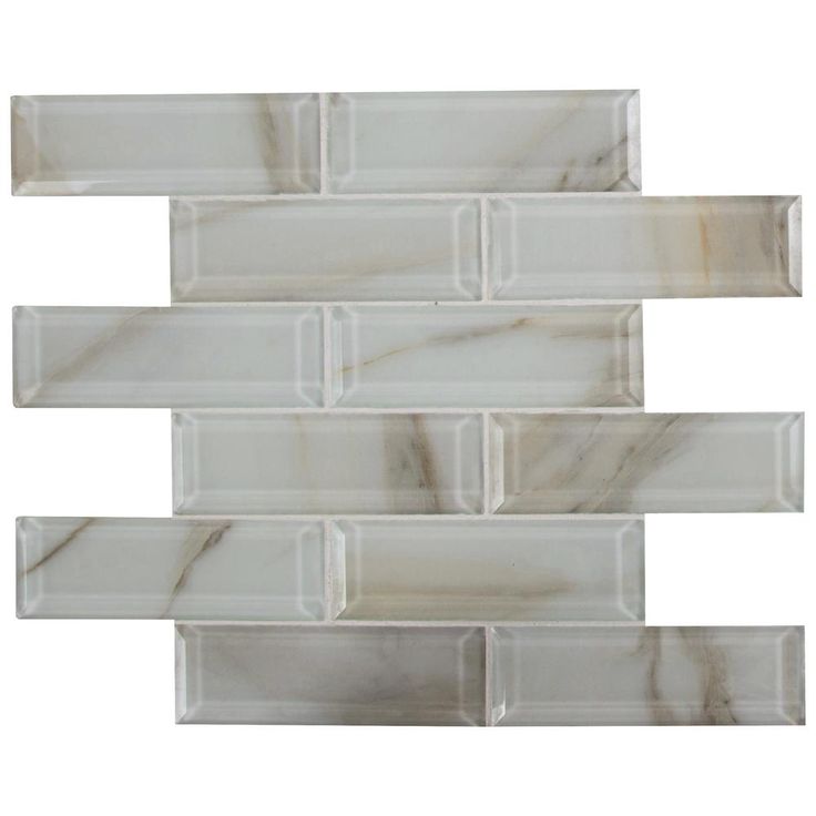 Pure Ivory Glass Tile - 3 x 9 Polished Rectified