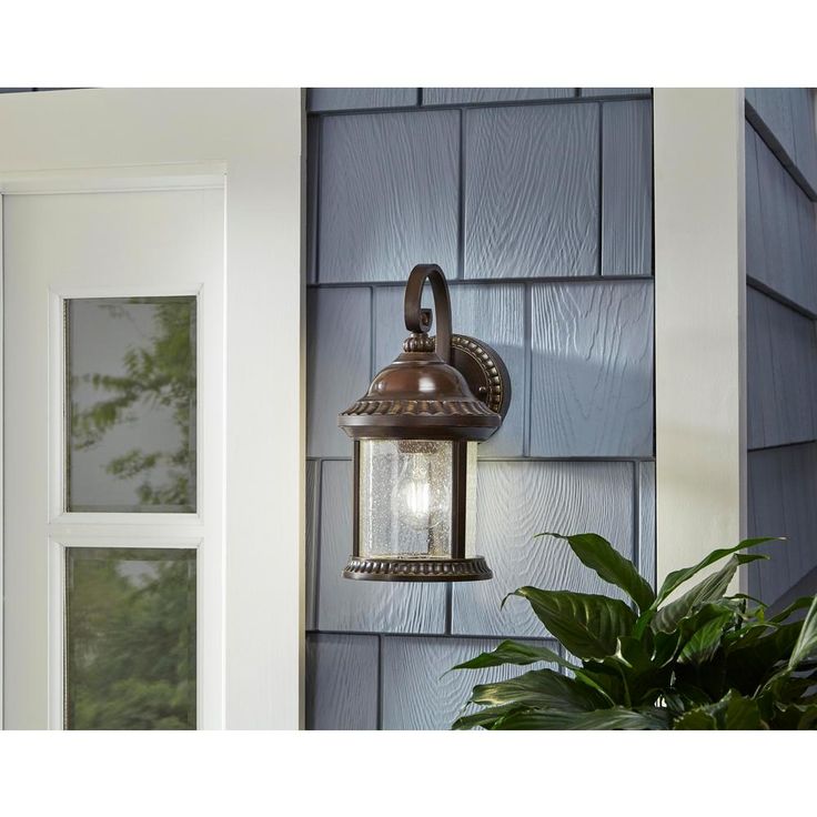 Bronze Motion Sensor Outdoor Wall Mount Coach Light Sconce