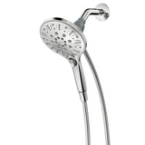 Attract with Magnetix 6-Spray 5.5 in. Single Wall Mount¬†Handheld Adjustable Shower Head in Spot Resist Brushed Nickel - Super Arbor