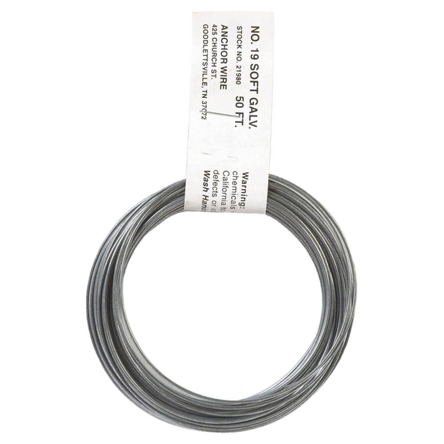 Hillman 3.5 in. D x 50 ft. L Galvanized Steel 19-Gauge Anchor Wire