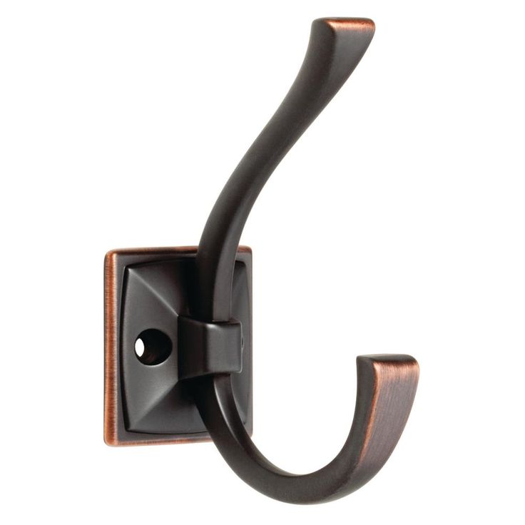 Ruavista 4-1/3 in. Venetian Bronze with Copper Highlights Coat Hook (4-Pack)