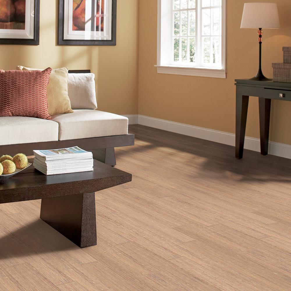 Home Legend Hand Scraped Strand Woven Ashford 1/2 in. T x 5-1/8 in. W x 72-7/8 in. L Solid Bamboo Flooring (25.93 sq. ft. / case) - Super Arbor