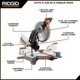 15 Amp Corded 12 in. Dual Bevel Miter Saw with LED