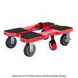 6 in. All-Terrain Solid Rubber Swivel Caster with Brake
