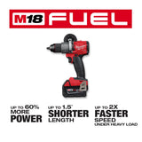 M18 FUEL 18-Volt Lithium-Ion Brushless Cordless Hammer Drill/Band Saw/Impact Driver Combo Kit (3-Tool) w/ 4-Batteries