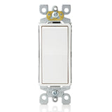 Decora 15 Amp Single-Pole AC Quiet Switch, 4-Pack, White - Super Arbor