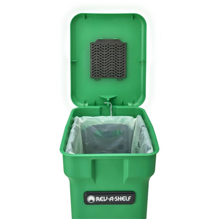Rev-A-Shelf 24-Quart Plastic Soft Close Pull Out Trash Can