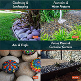 Southwest Boulder & Stone 1.17 cu. ft. 1/2 in. to 1 in. Buff Mexican Beach Pebble Smooth Round Rock for Gardens, Landscapes and Ponds - Super Arbor