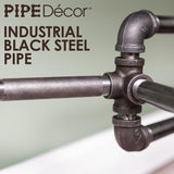 3/4 in. Black Steel Pipe 3 ft. L x 28.5 in. H  