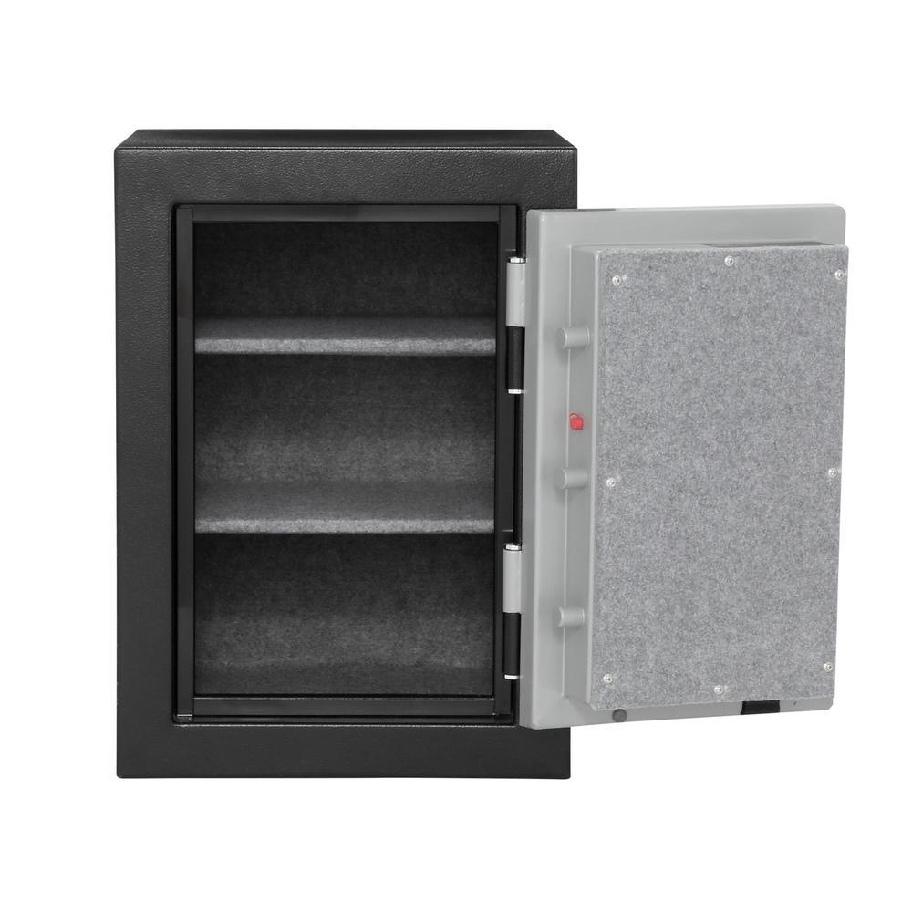 Elite Executive Fire Safe with Electronic Lock in Matte Black/Silver - Super Arbor
