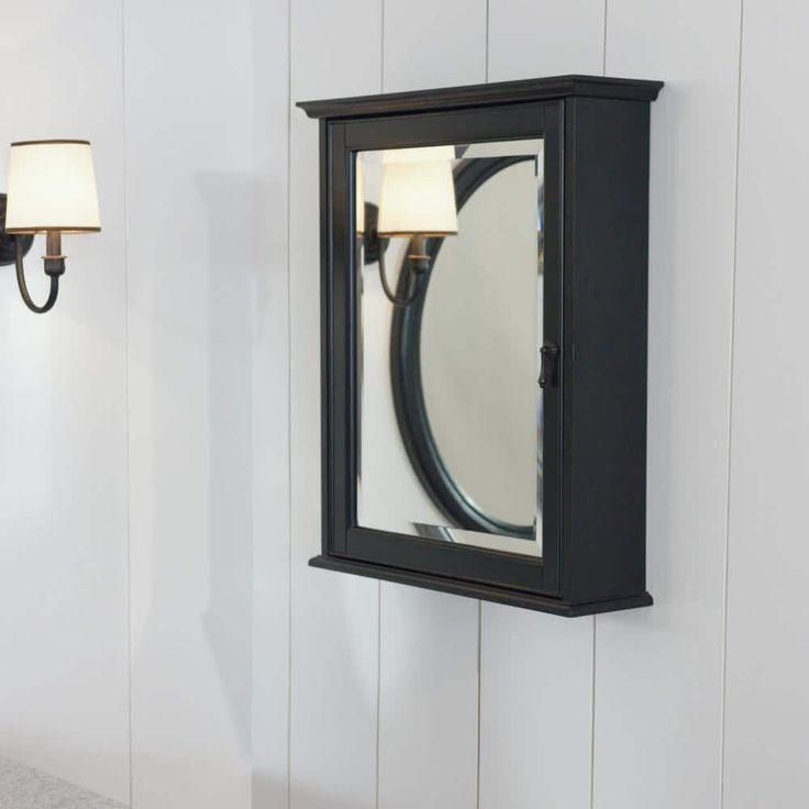 Home Decorators Collection Newport 24 in. W x 28 in. H Rectangular Medicine Cabinet with Mirror