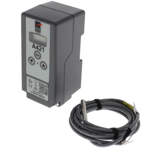 Johnson Controls A421ABC-02C temperature controller - detail view (Product Type: Temperature Control; Voltage: 120/240V)