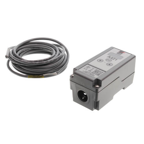 Johnson Controls A421ABC-03C temperature controller - detail view (Product Type: Temperature Control; Voltage: 120v)