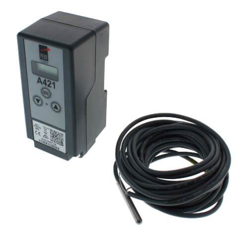 Johnson Controls A421ABC-06C temperature controller - front view (Product Type: Temperature Control; Voltage: 120v)