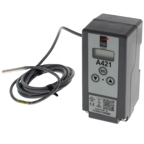 Johnson Controls A421GBF-02C temperature controller - detail view (Product Type: Temperature Control; Voltage: 24V)