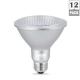 Feit Electric 75-Watt Equivalent PAR30 Dimmable CEC Tirle 24 Compliant LED ENERGY STAR Flood Light Bulb, Daylight (12-Pack)