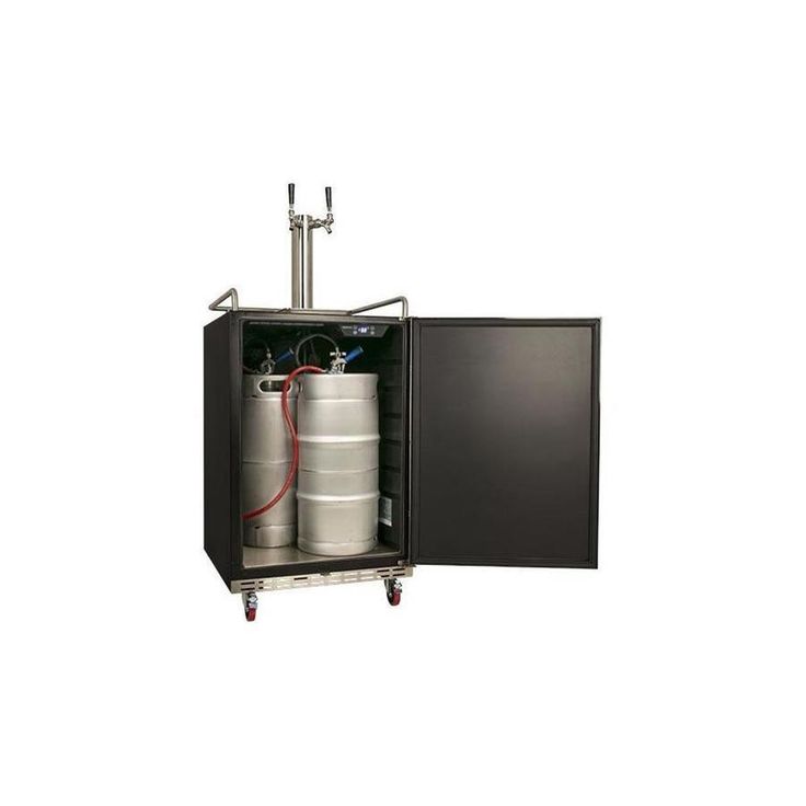 EdgeStar Sixth-Barrel Keg Black Digital Kegerator