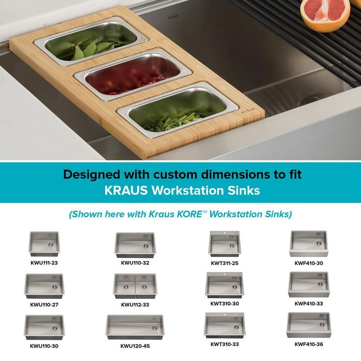 16.75 in. Workstation Kitchen Sink Composite Serving Board Set with Rectangular Stainless Steel Bowls