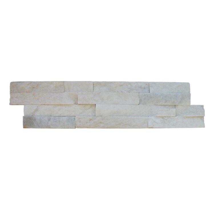 MSI Arctic White Ledger Panel 6 in. x 24 in. Natural Marble Wall Tile (10 cases / 60 sq. ft. / pallet)