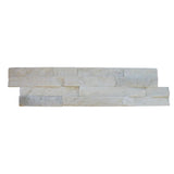 MSI Arctic White Ledger Panel 6 in. x 24 in. Natural Marble Wall Tile (10 cases / 60 sq. ft. / pallet)