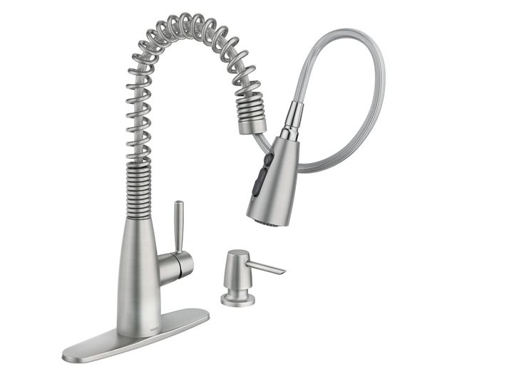 Springvale Single-Handle Pull-Down Sprayer Kitchen Faucet with Reflex and Power Boost in Matte Black