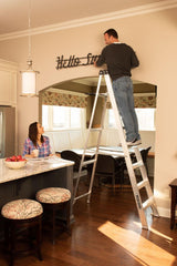 Louisville Ladder 8' Aluminum Step Ladder, 12' Reach, 250 lbs Load Capacity, W-2112-08S